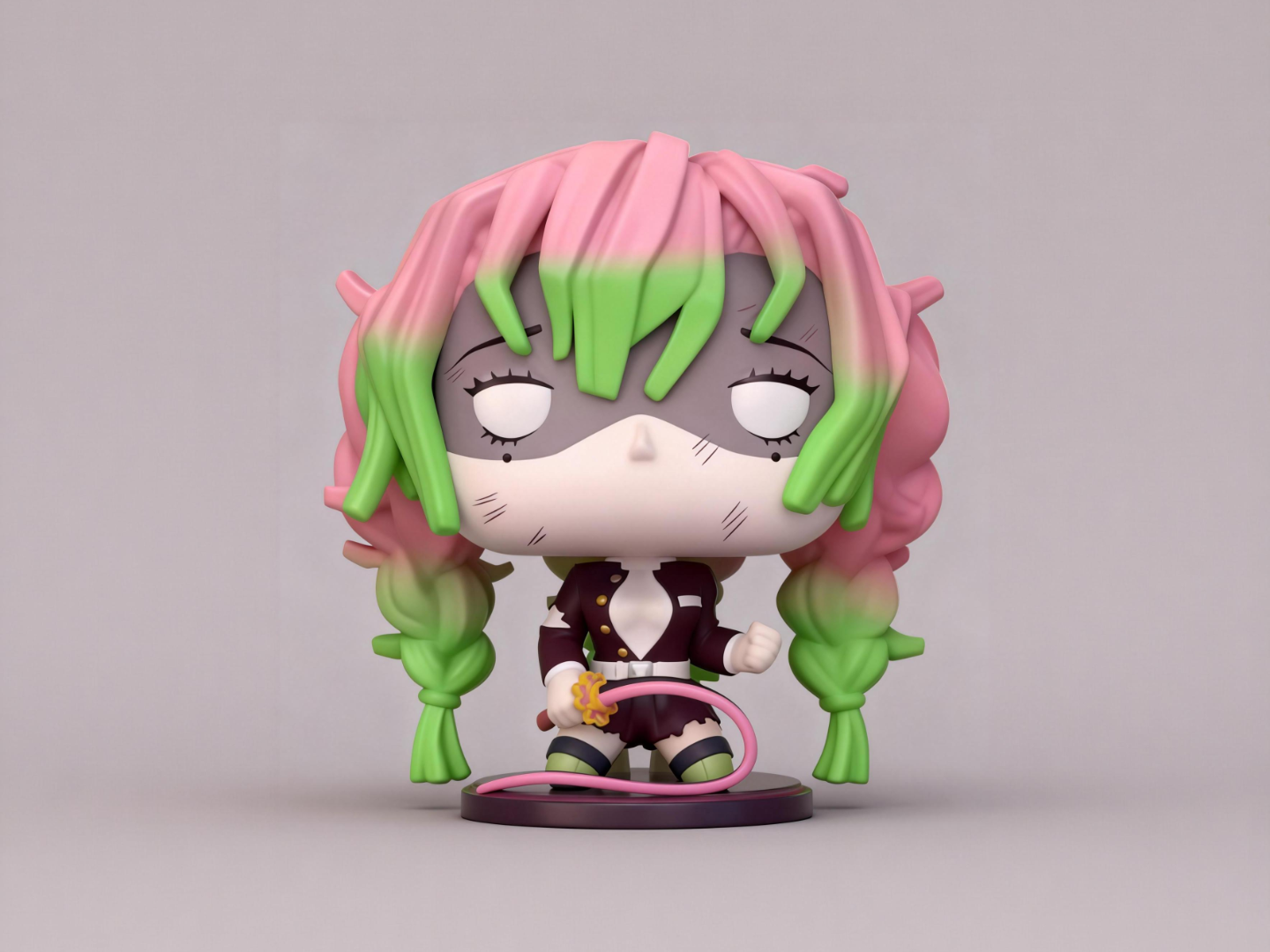 甘露寺蜜璃-鬼灭之刃动漫周边手办-Funko丰高POP涂色玩具