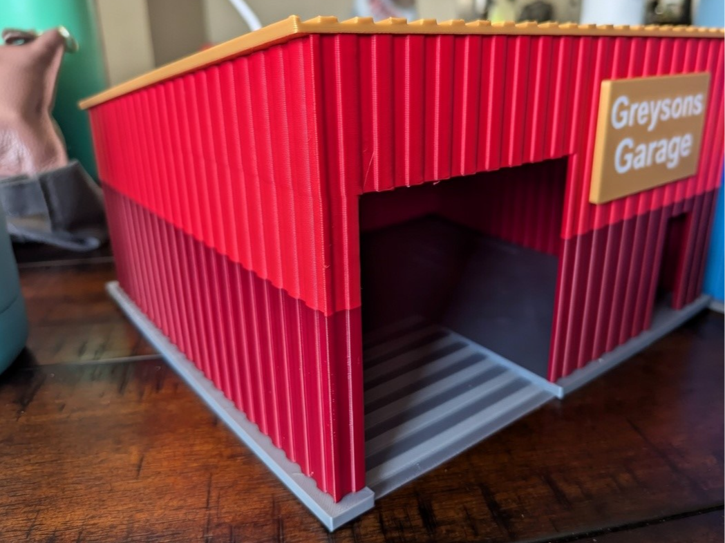 Custom Miniature Toy Garage - Personalized Sign