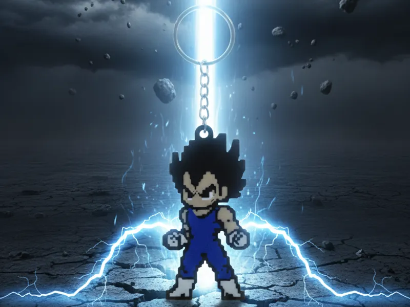 Dragonball Z - Vegeta 8-bit Keychain