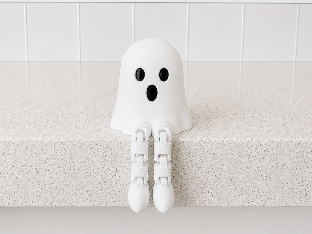 Articulated Ghost Flexi Leggy Shelf Sitter Toy 3D model