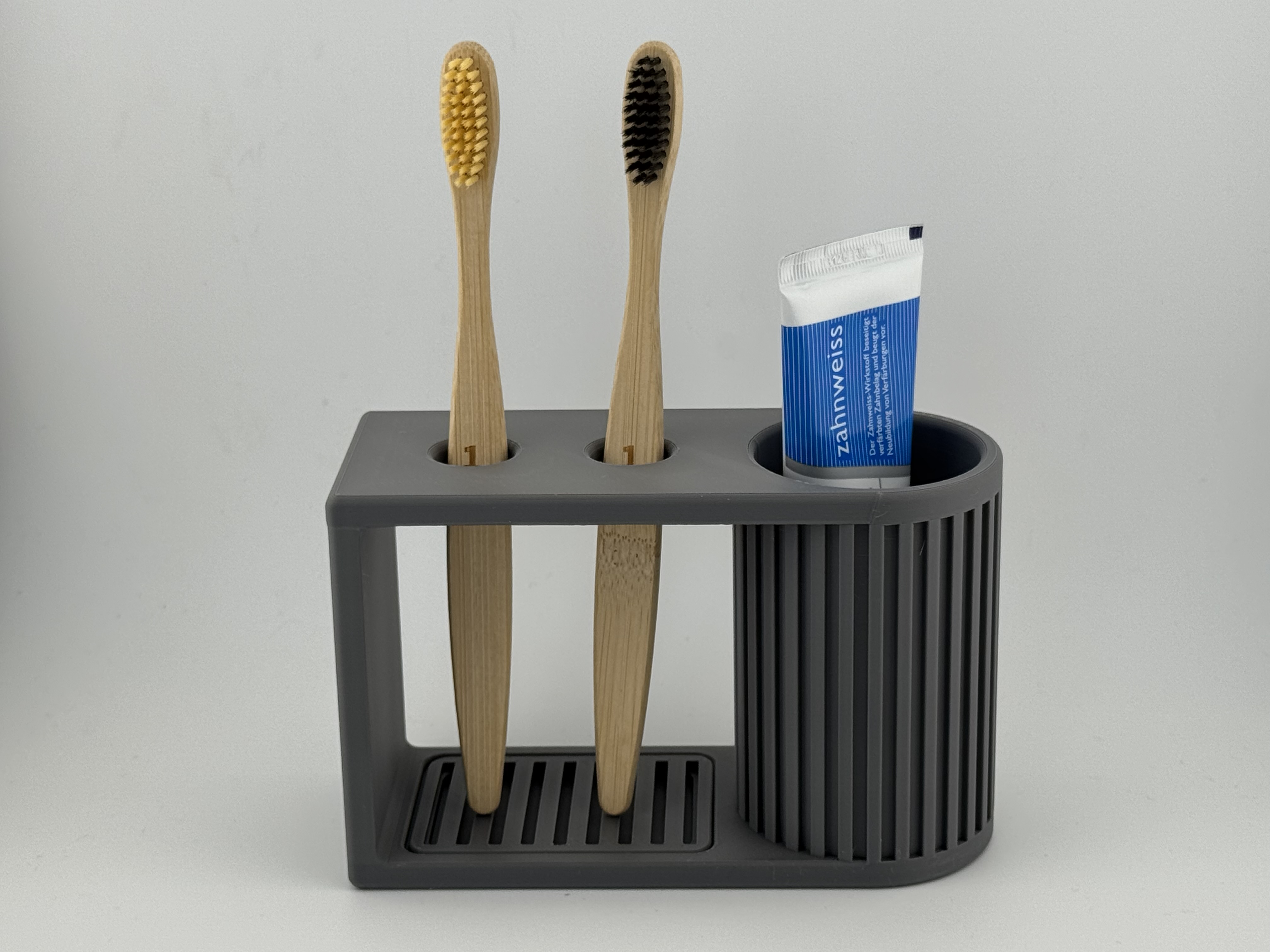 Ribbed Toothbrush Holder | Manual & Electric - 1