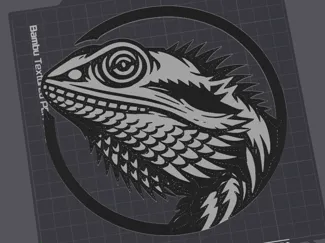 bearded dragon wallart