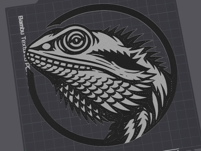 bearded dragon wallart