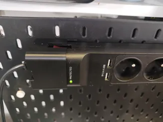Skadis CyberPower power strip holder