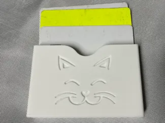 credit card holder with cat face