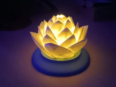 Zen Lotus Flower Candle Lamp Led