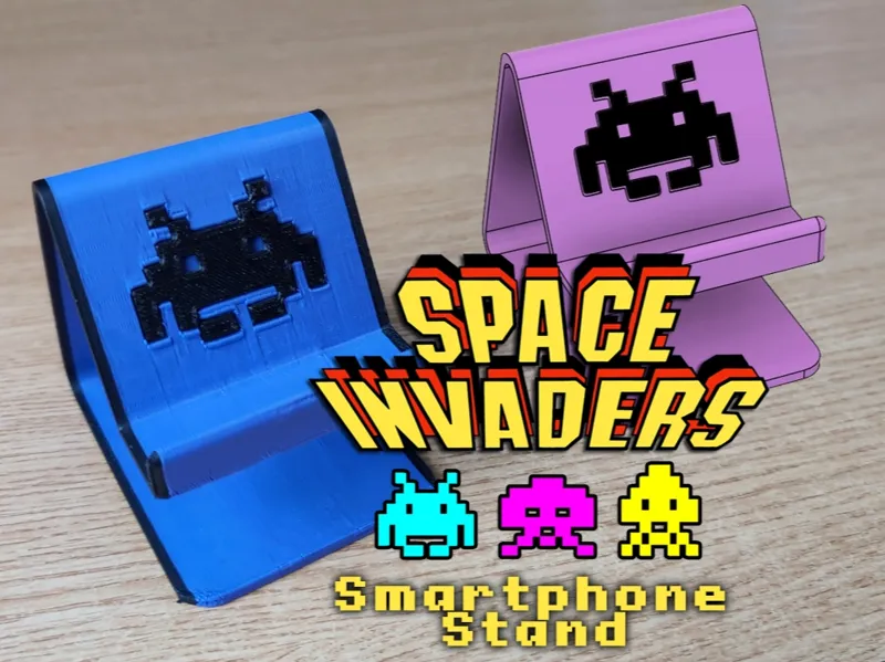 Space Invaders Smartphone Stand