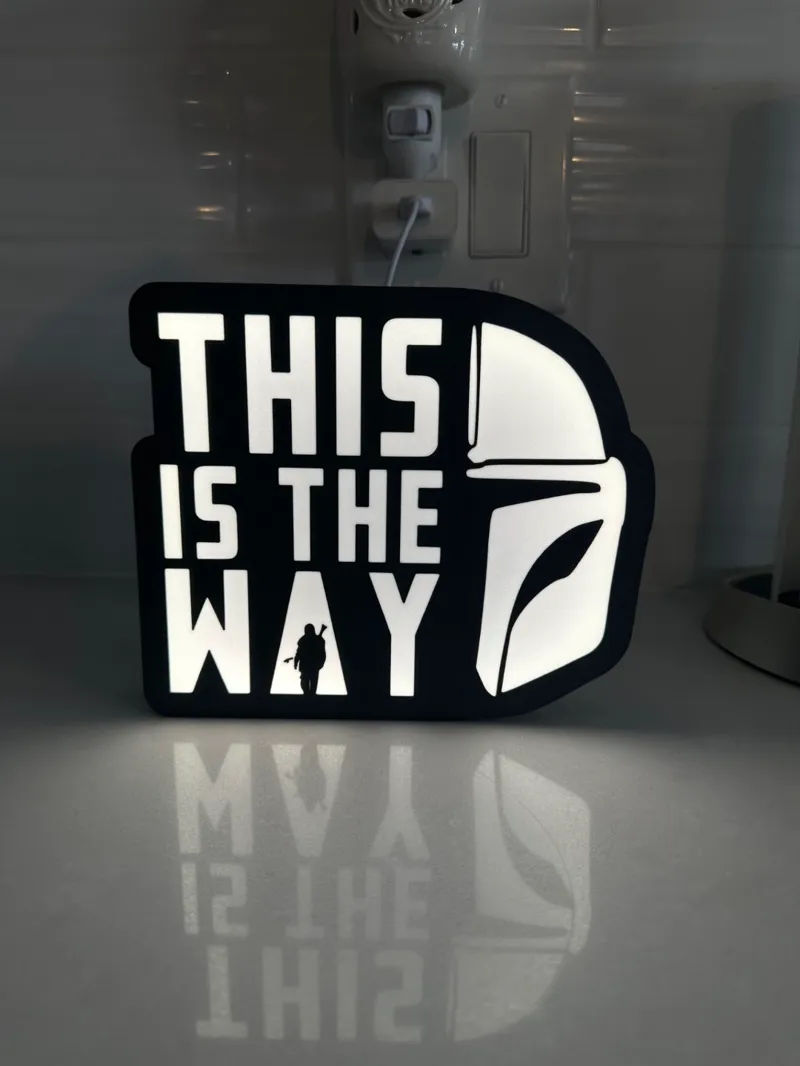 Mandalorian This Is The Way Light Box
