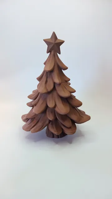 Modelo para impresión 3D: Festlicher Christbaum mit Astlagen und Stern — vista de referencia 3