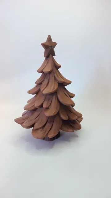 Modelo para impresión 3D: Festlicher Christbaum mit Astlagen und Stern — vista de referencia 5