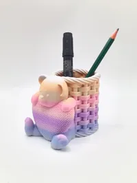 Ours en peluche au cœur tricoté — photo 8