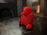 Ours en peluche au cœur tricoté — photo 2