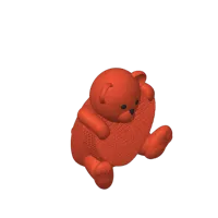 Ours en peluche au cœur tricoté — photo 5