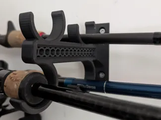 Fishing Rod Wall Hanger for 4 rods - Very sturdy