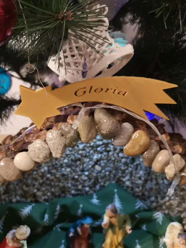 Comète de Noël pour crèche