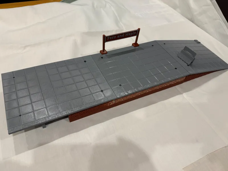 Railway Platform 10mm 1:32 scale