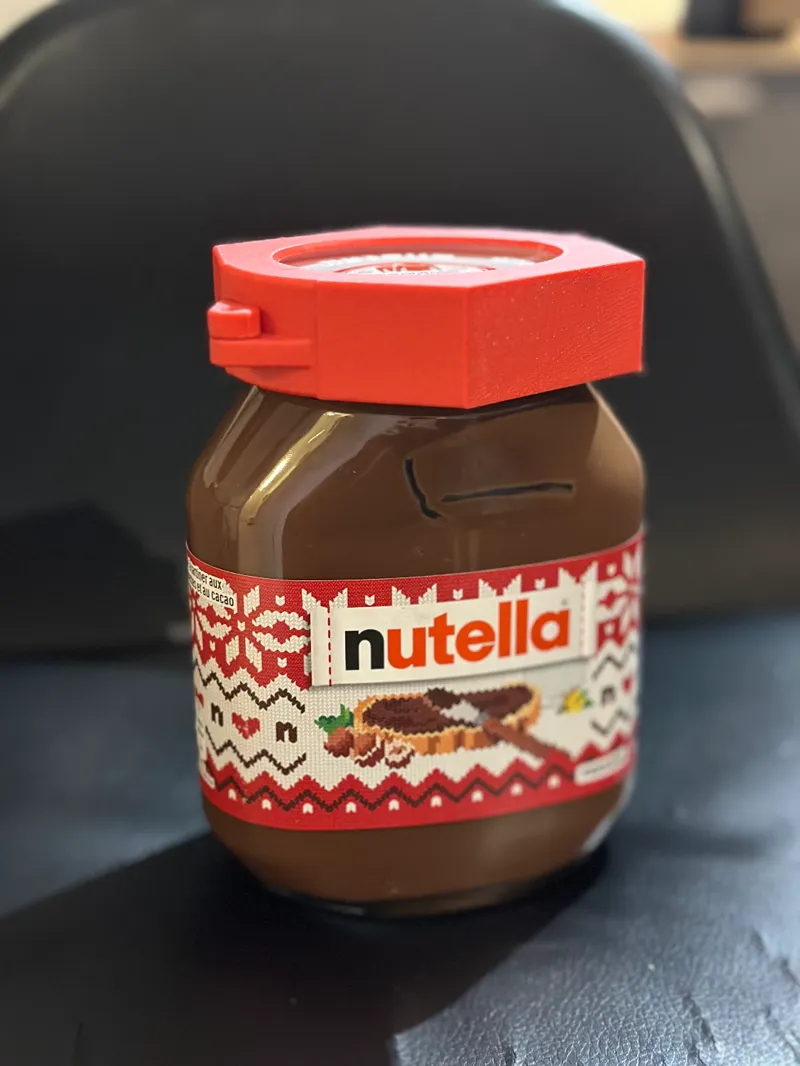 Nutella lock 3D no support & print in place