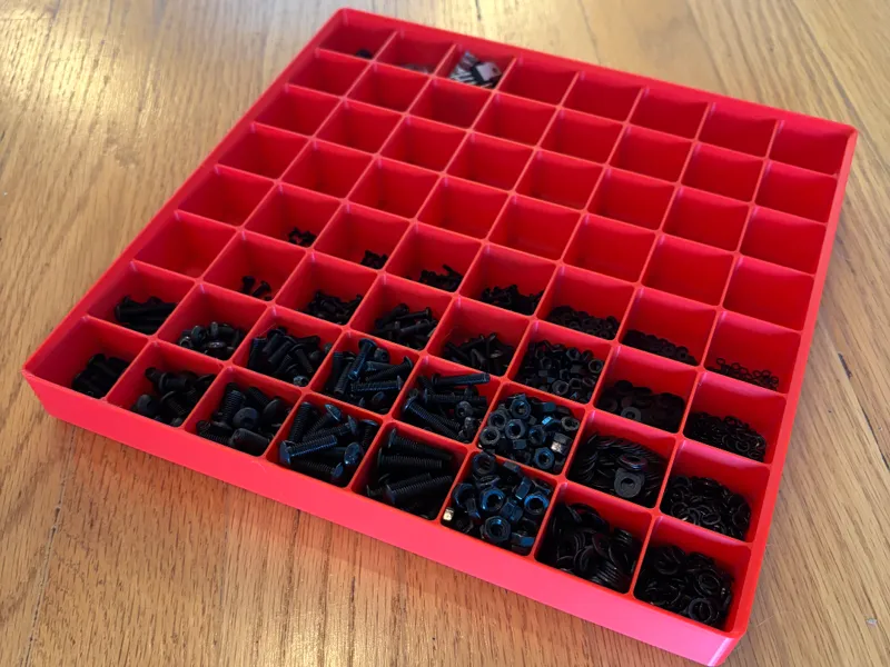 Stackable 64 Cell Organizer