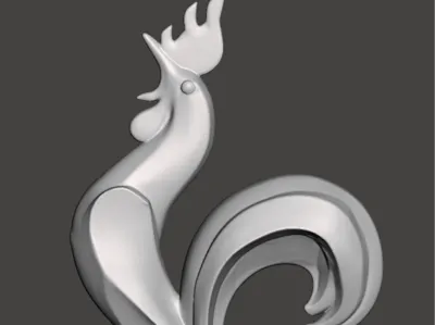 Sculpture of a rooster