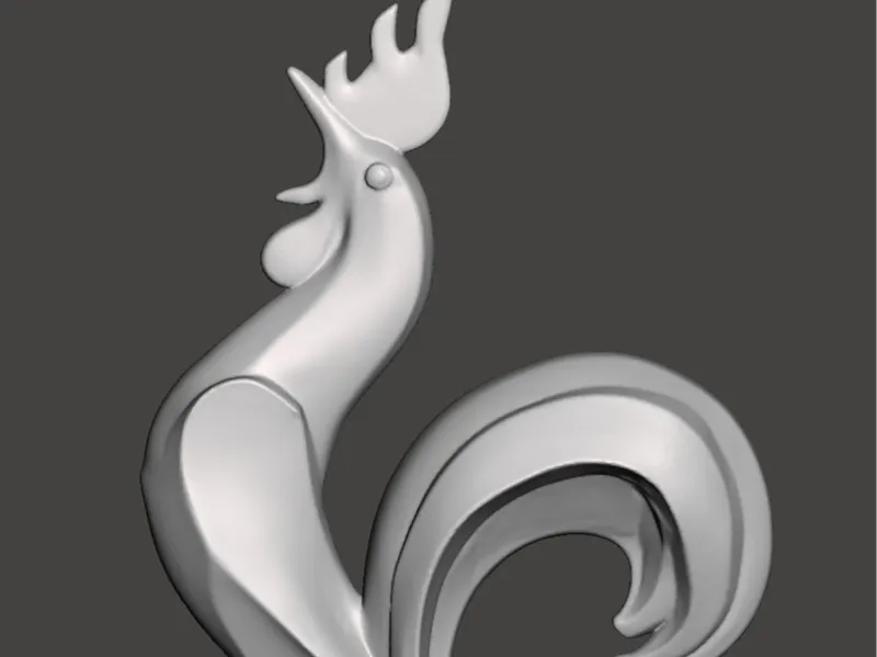 Sculpture of a rooster