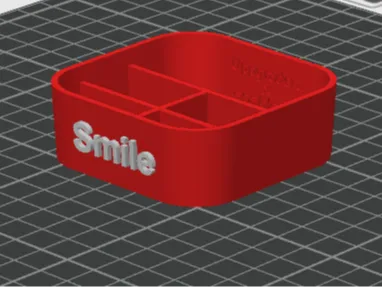 Smile toothbrush holder