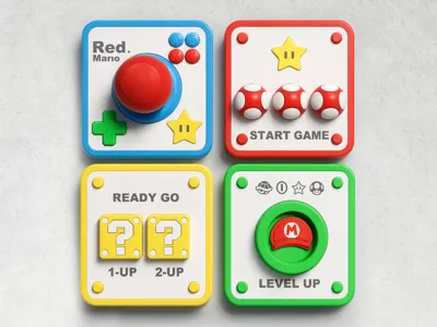 Mario Switch Plate Switch Panel Decoration Single, Double, Triple Switch Socket Series
