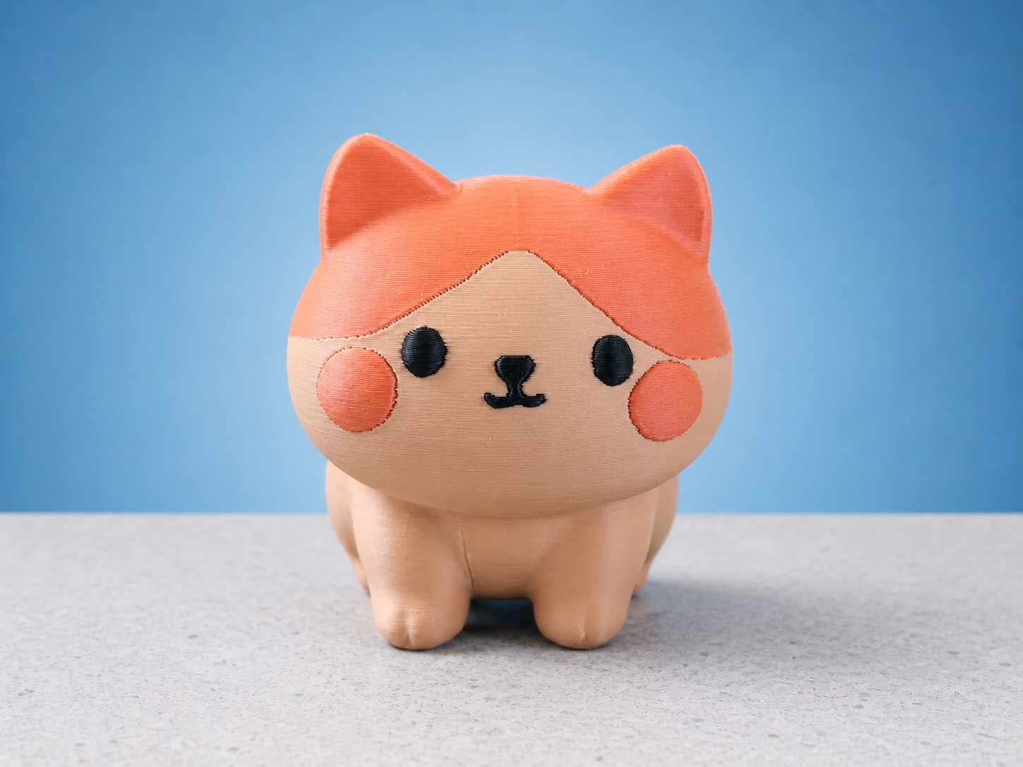 Miniatura 1 do modelo 3D Chubby Cat Figure