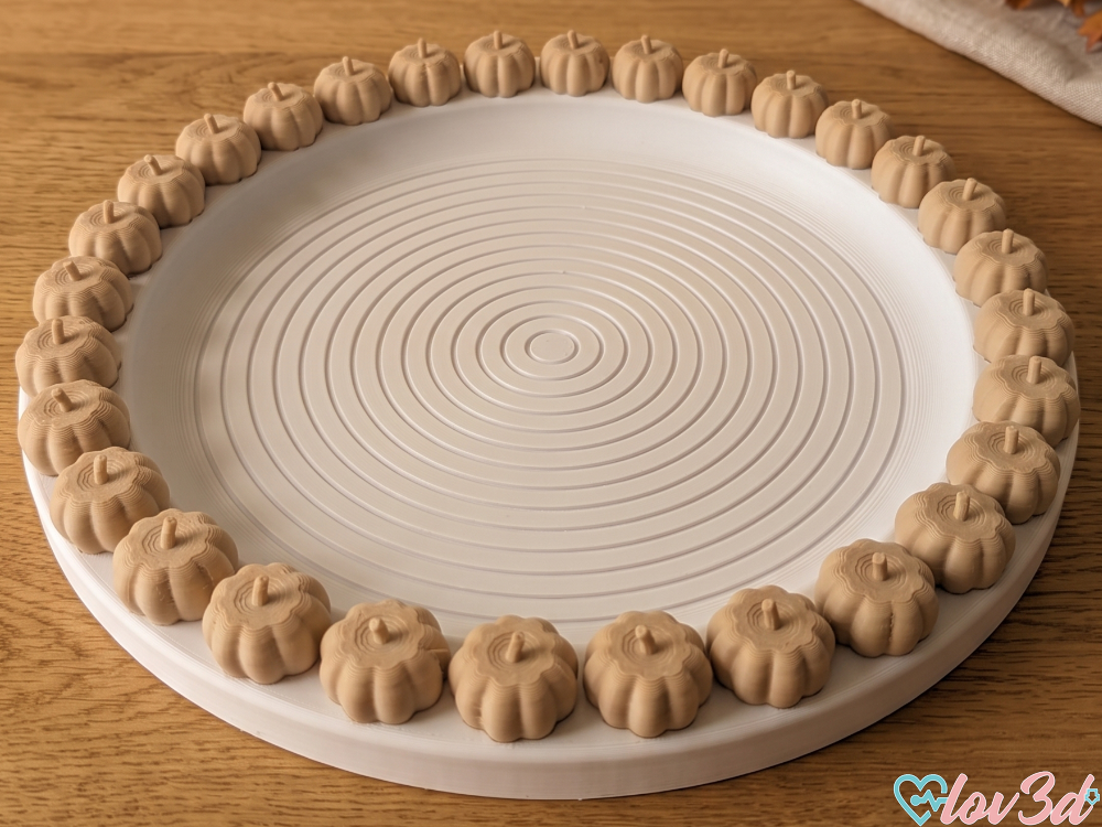 Modular Fall Pumpkin Deco Tray - 1