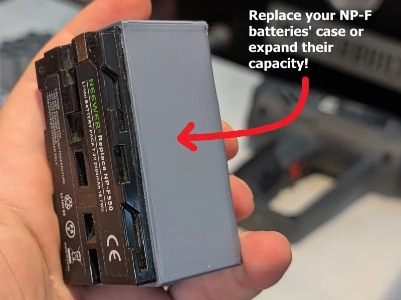 NP-F case/cover for 2S2P 18650s pack
