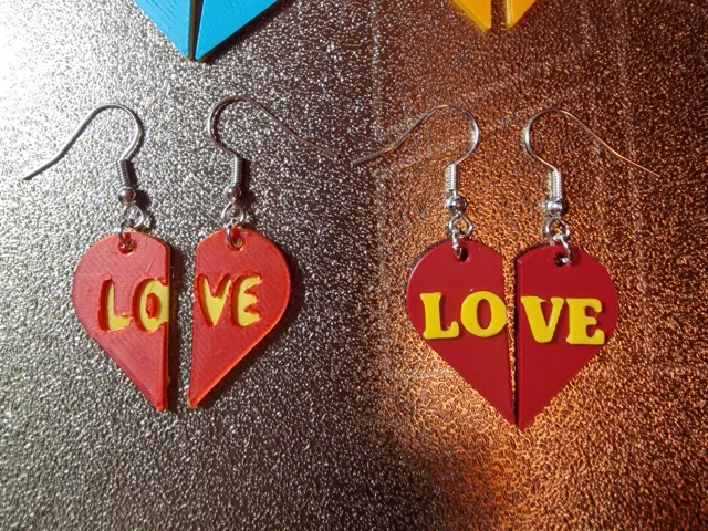 Heart earring (custom)