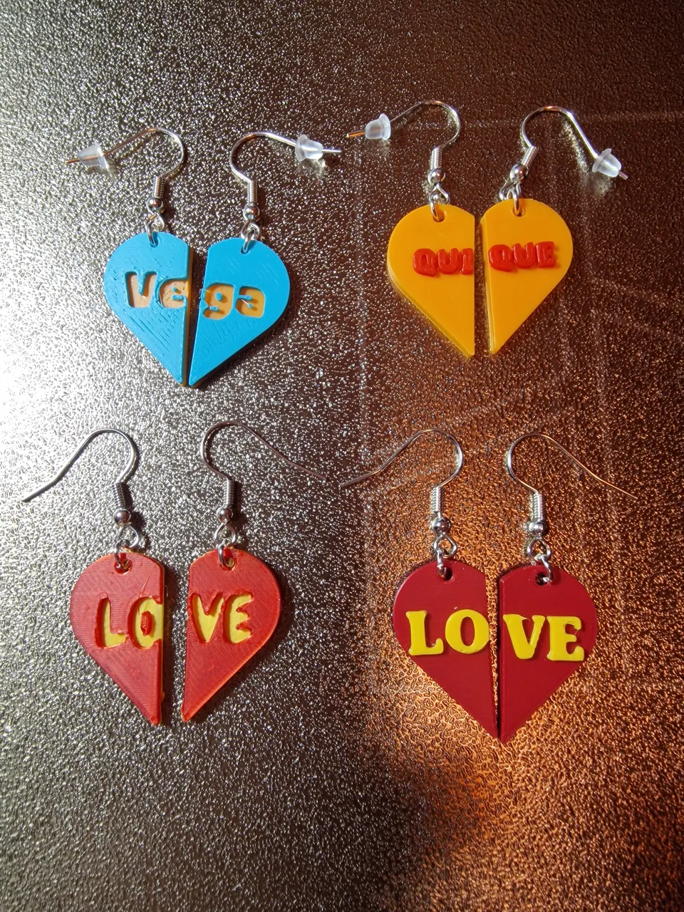 Heart earring (custom) view 4