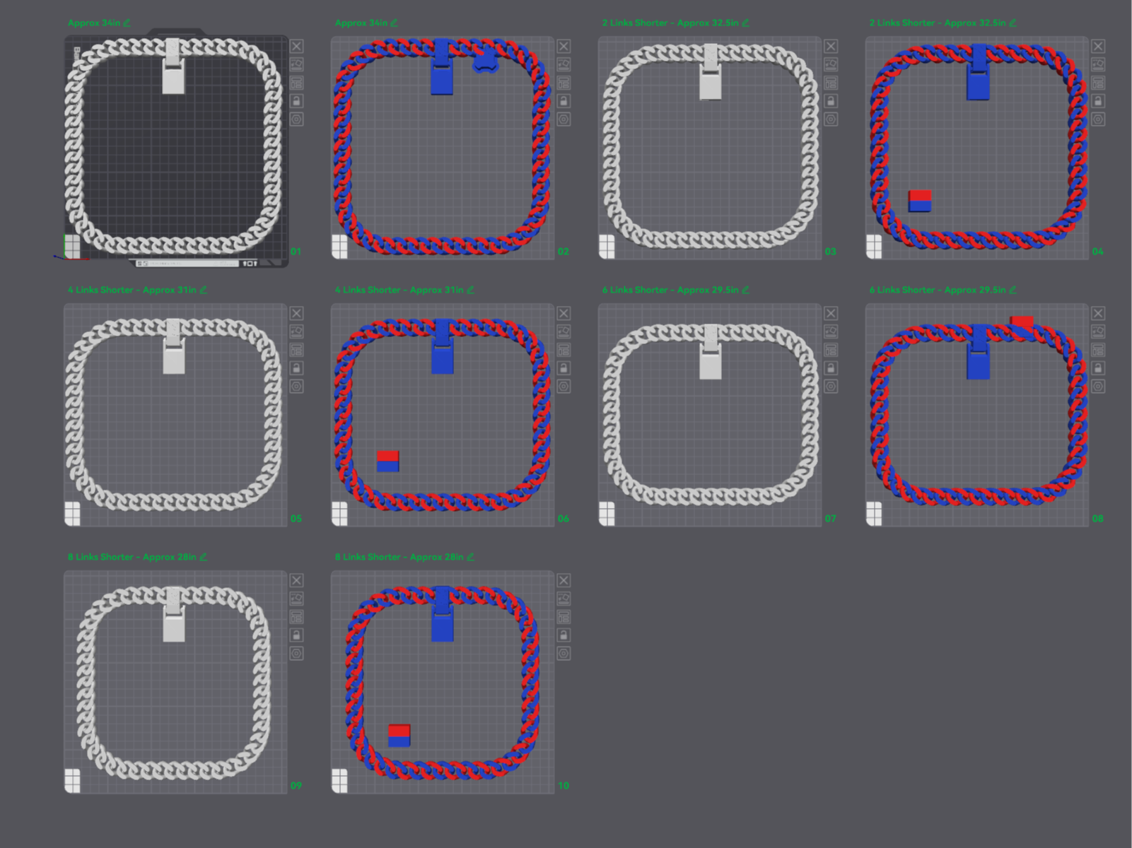 Blank Cuban Hype Chain V2 - DIY
