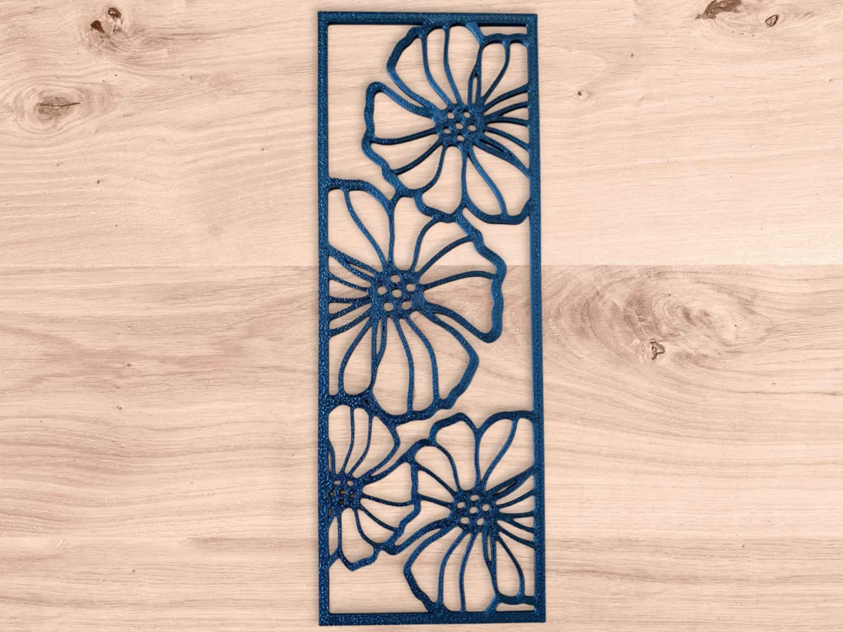 Marque-page floral élégant