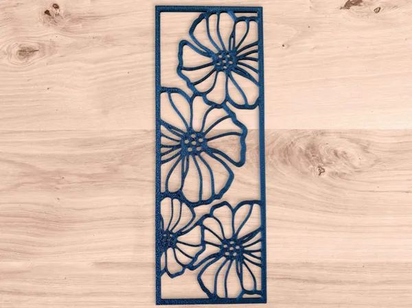 Marque-page floral élégant