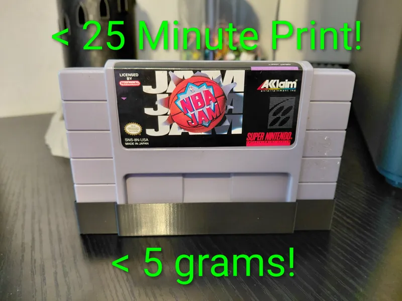 Super Nintendo Game Cartridge Dust Cover SNES 