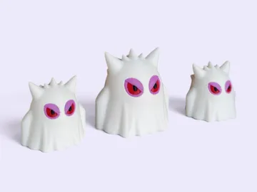 Figura decorativa: Ghost Gengar - Mini Chibi - Halloween Edition — vista de referencia 3
