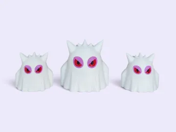 Figura decorativa: Ghost Gengar - Mini Chibi - Halloween Edition — vista de referencia 4