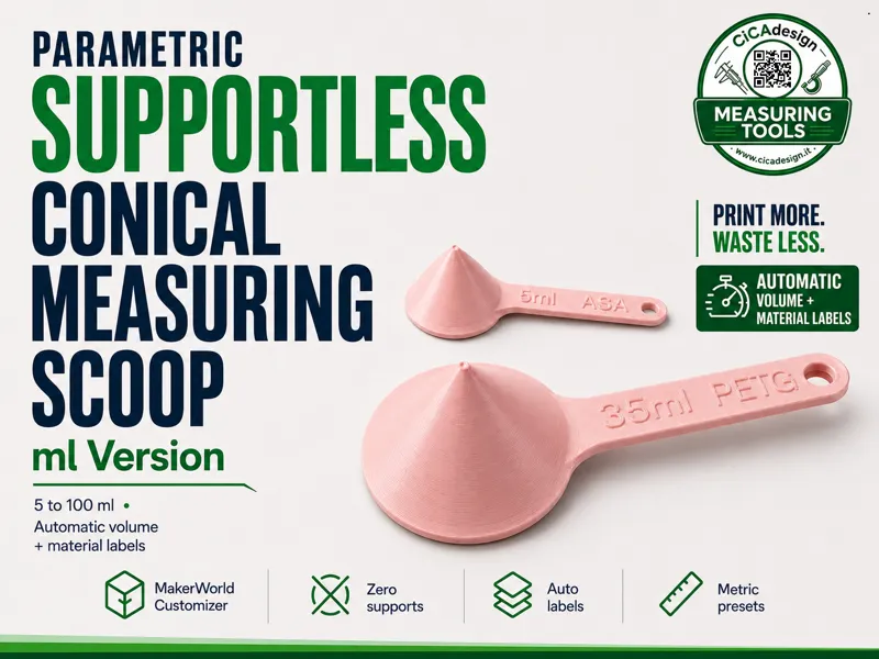 Parametric Labeled Measuring Scoop Generator – ML