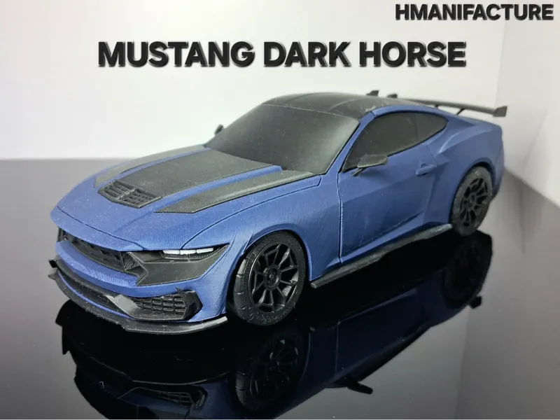 MUSTANG DARK HORSE 1/24 STEERING CAR SCALE MODEL