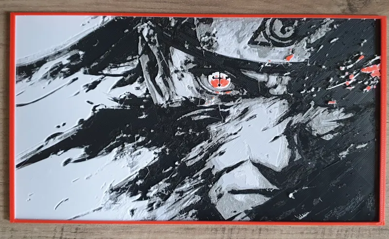 Naruto abstract HueForge - 4 Color