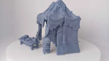 Escenografía en miniatura: Armor and weapons market stall (for tabletop RPGs) — vista de referencia 5