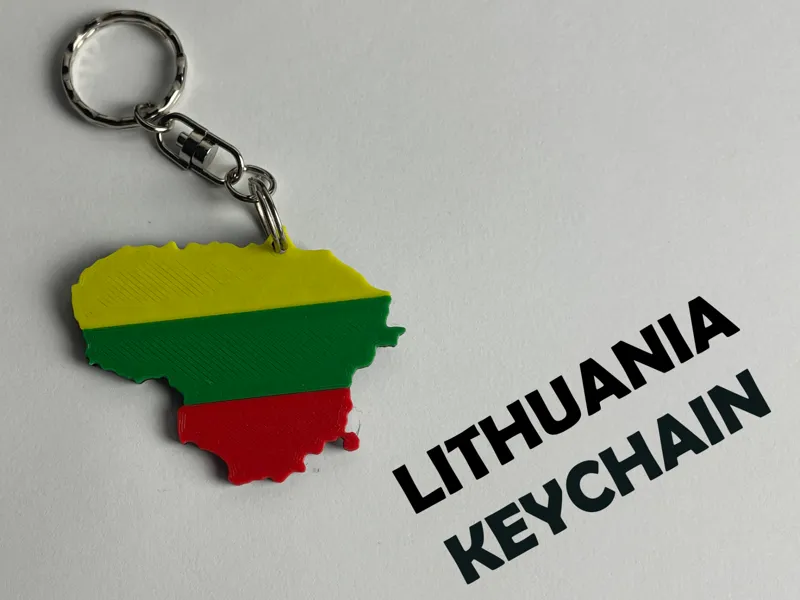 Lithuania Keychain – Country Silhouette