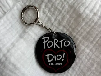 portachiavi porto dio nel cuore- ironico