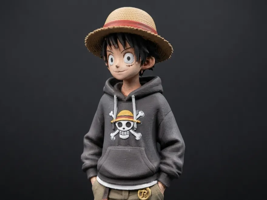 Monkey D. Luffy style urbain