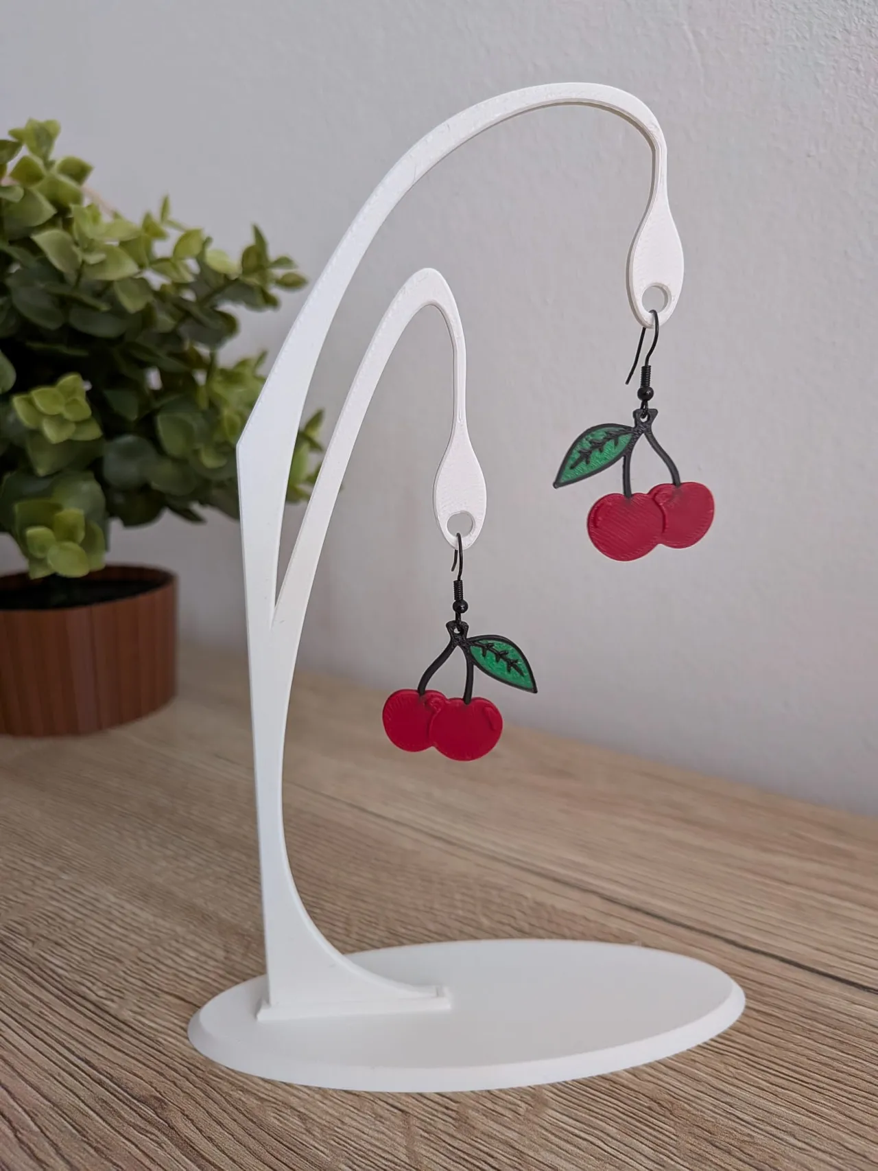 Cherry earrings view 3