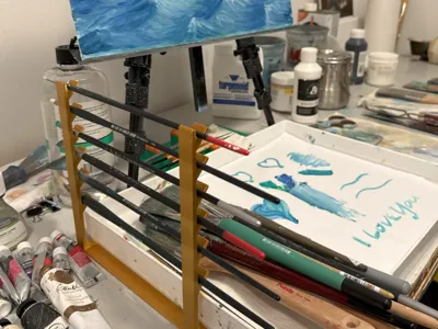 Paint Brush Rack
