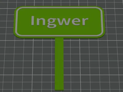 Ginger Garden Sign