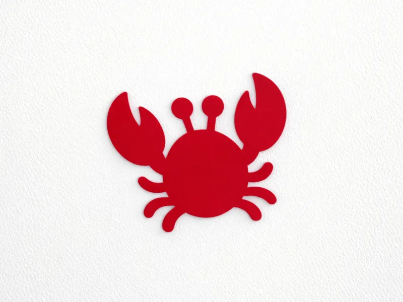 Minimal Crab Wall Decor
