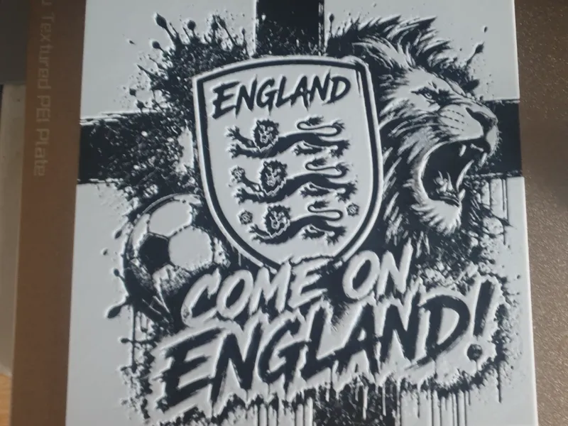England Graffiti HueForge Wall Art