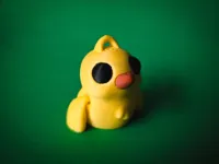 Chick Keychain (Simple Eyes), Multicolor